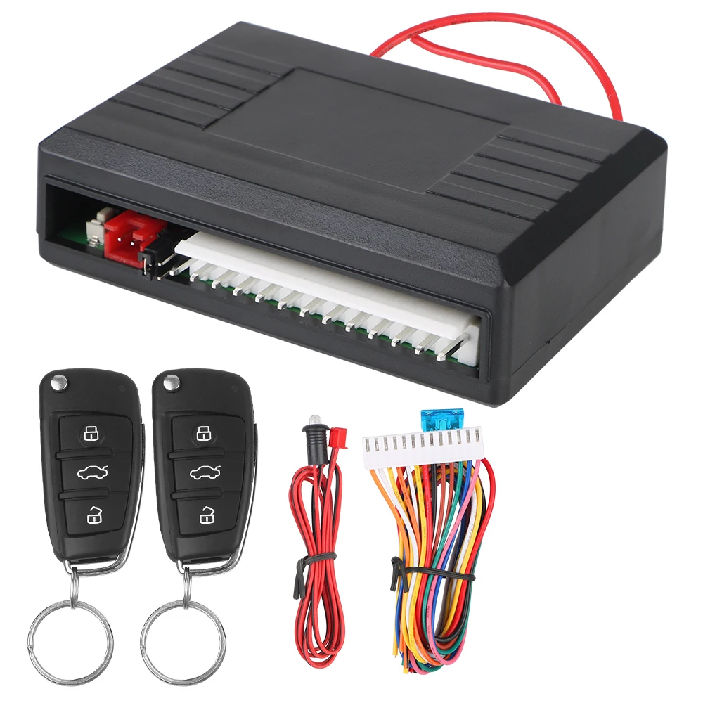 Car Remote Control Keyless Access System 12V Universal Auto Remote Central Kit Remote Unlocking Door Lock