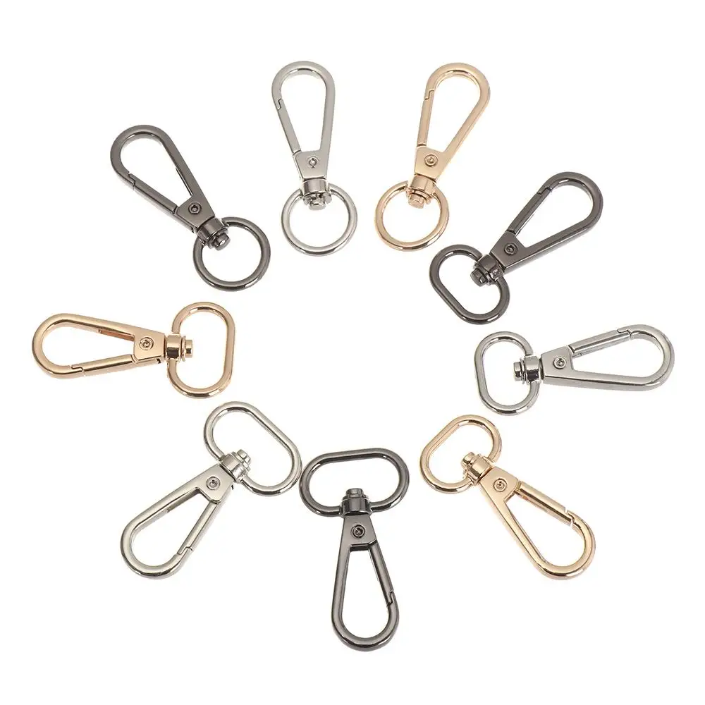 5pcs Jewelry Making Bag Part Accessories DIY KeyChain Hook Bags Strap Buckles Collar Carabiner Snap Lobster Clasp