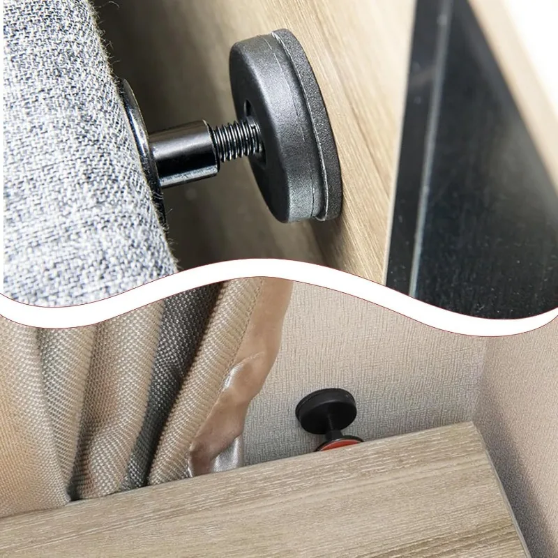 4pcs Bed Frame Fixator Self-adhesive Adjustable Thread Anti-Shake Tool Furniture Leg Pad Fixed Anti-squeaking Telescopic Support view 6