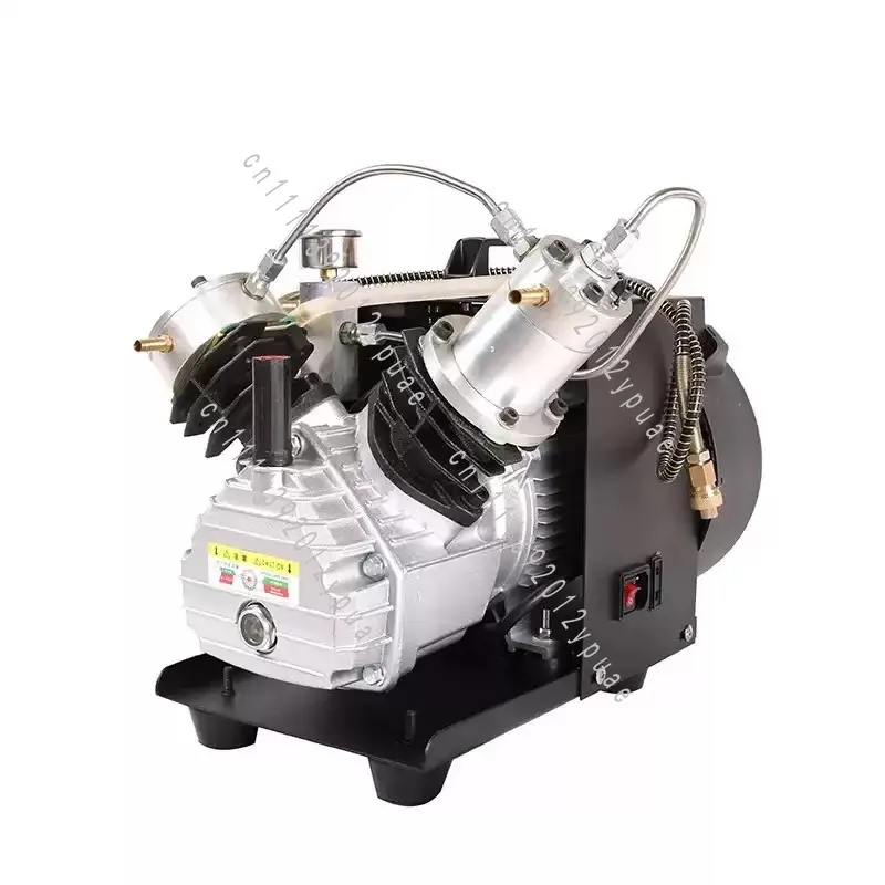 TUXING 300Bar/4500Psi/30Mpa Mini Portable Air Compressor, 2 Cylinder Head for Scuba Diving, PCP and Paintball