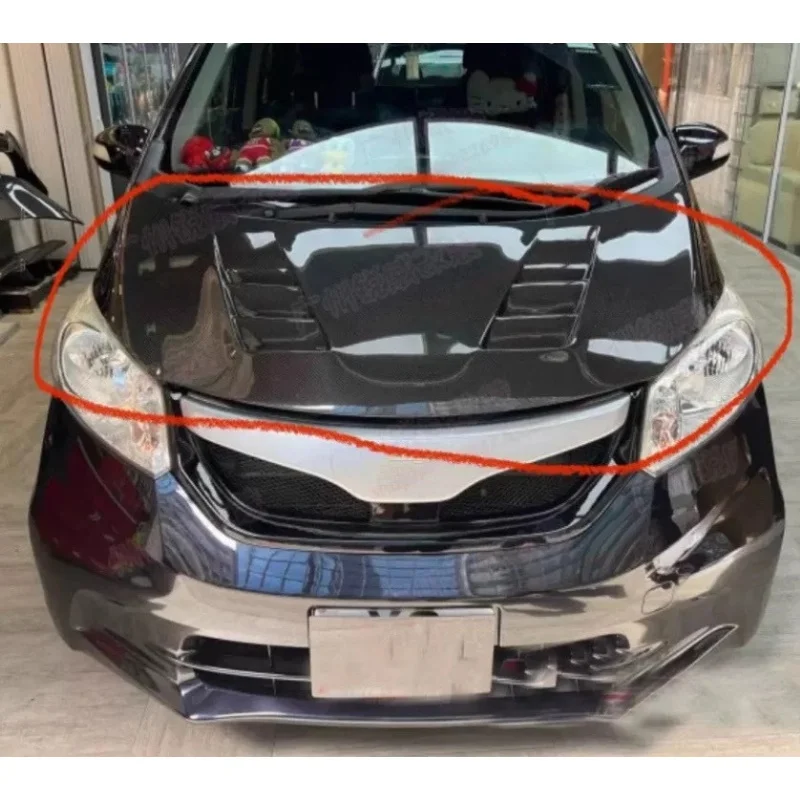 

Настоящая крышка двигателя из углеродного волокна для Honda FREED GB5 GB7, модифицированный легкий капот, автомобильные аксессуары
