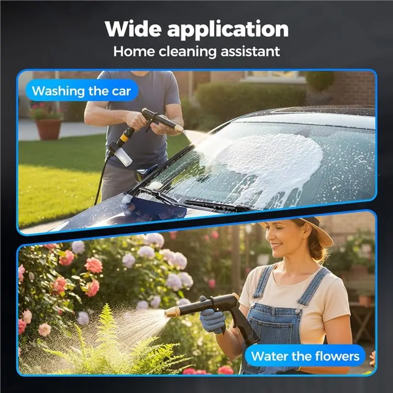 A69ejet Nozzle For Garden Hose Power Washer, Pressure Washer Wand With 3 Nozzles For Car Washing