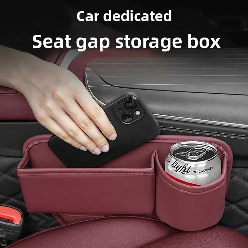 

Car Cleat Storage Box Water Cup Holder Multi-functional Storage Box Car Seat Slot Plug Storage Box Automotive Accessories