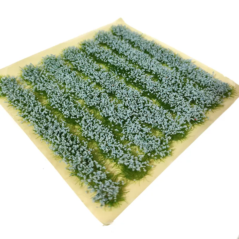 Simulation Flower Cluster Model Strip Viscose Weeds Static Scenery Garden Decor Landscape Wargame Grass Tuft Diy Building Layout