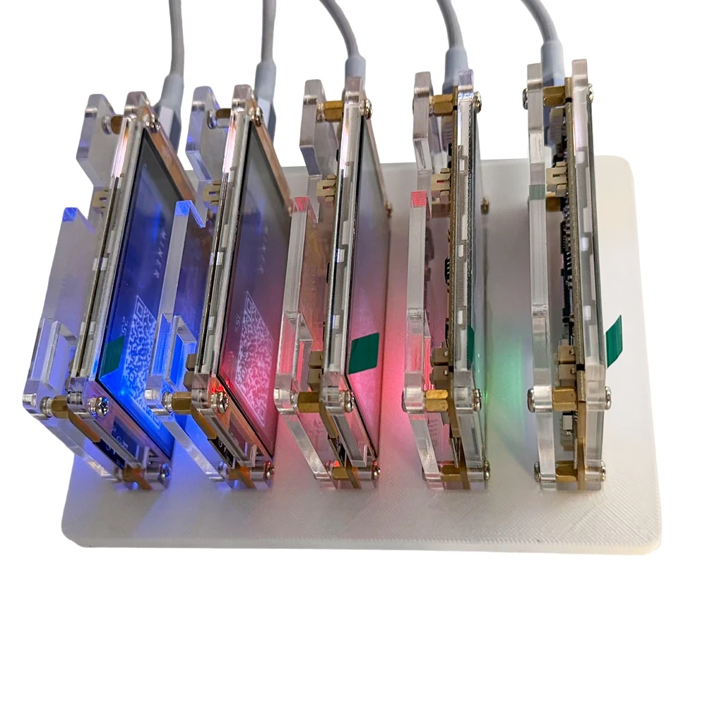 5X 1030KH/S +5 Slots Base Upgraded Harshrate Bitcoin Crypto Solo Miner 2.8 Inch Smart Display Home BTC