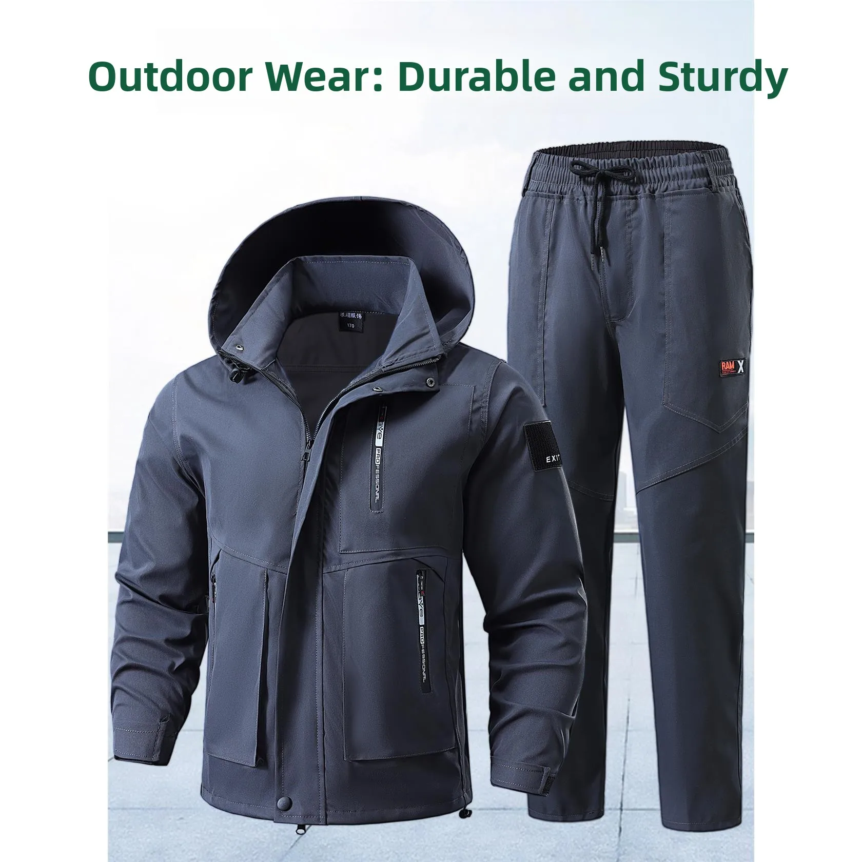 

Мужской комплект рабочей одежды для активного отдыха весна-осень: для стройплощадок, авторемонта, альпинизма, защитная спецодежда