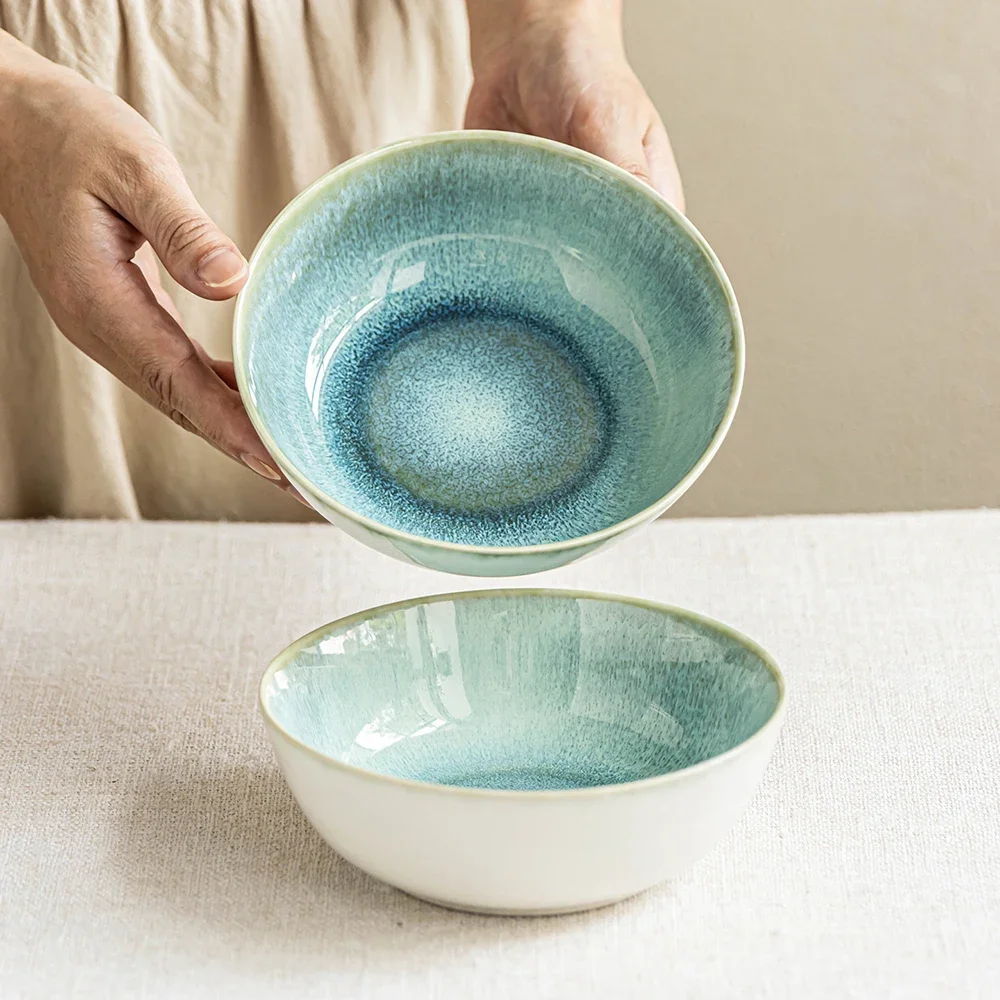 High Grade Ceramic Bowl Creative Round Porcelain Homehold Food Container Breakfast Milk Oats Rice Salad Bowls Personal Items