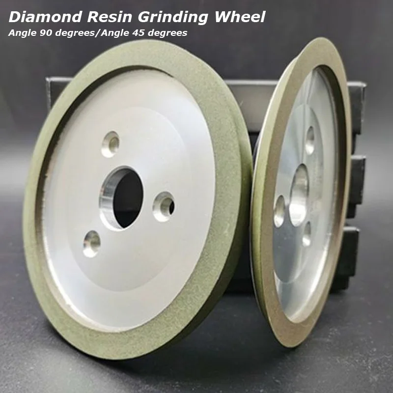 125mm SDC Diamond Resin Grinding Wheel Cup Grinder Disc for Carbide Metal Angle Grinder Tool Three Hole Butterfly Shaped Wheel