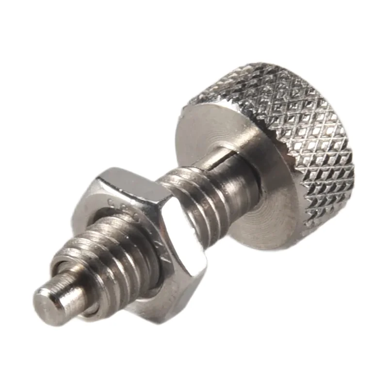 مكبس زنبركي قابل للسحب يدويًا من ABGR مع مقبض مخرش من الفولاذ المقاوم للصدأ قفل من نوع M6 دبابيس تحرير لصندوق الأدوات المتداول