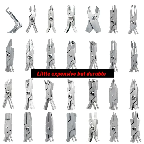Imagen 2 del producto MR DEN-Alicates de ortodoncia Dental de alta calidad, cortador de extremo Distal plano, ligadura, herramientas de instrumentos de técnico Dental, 1 ud.