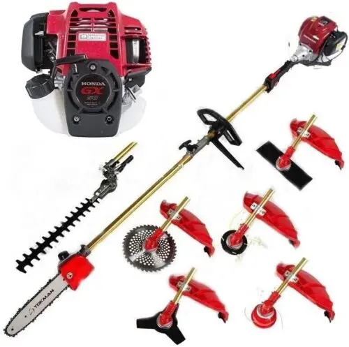 

GX50 Hedge Trimmer 7 in 1Shear Gas Powered Pole Saw Weed Eater Lawn Mower