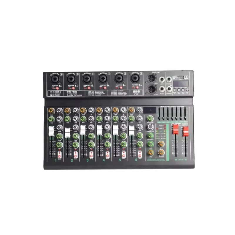 6 Channel Mixer Professional Low Noise High Quality Factory Direct