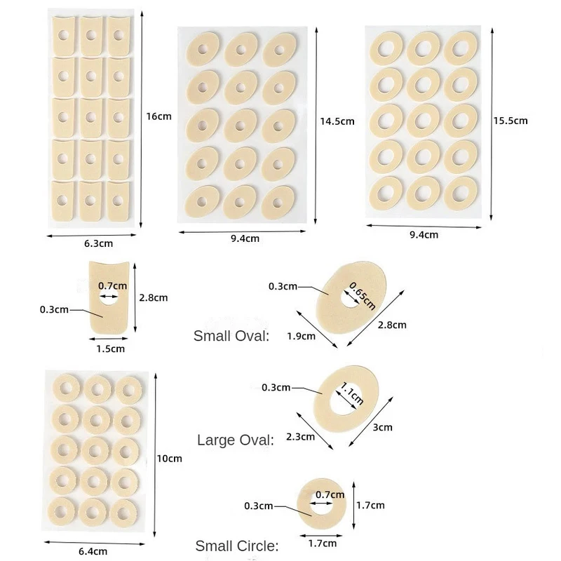 60pcs Callus Cushions for Feet Bottom SelfAdhesive Corn Remover Pads Corn Patches for Foot Toes Blister Bunion Wart Pain Relief - view 3