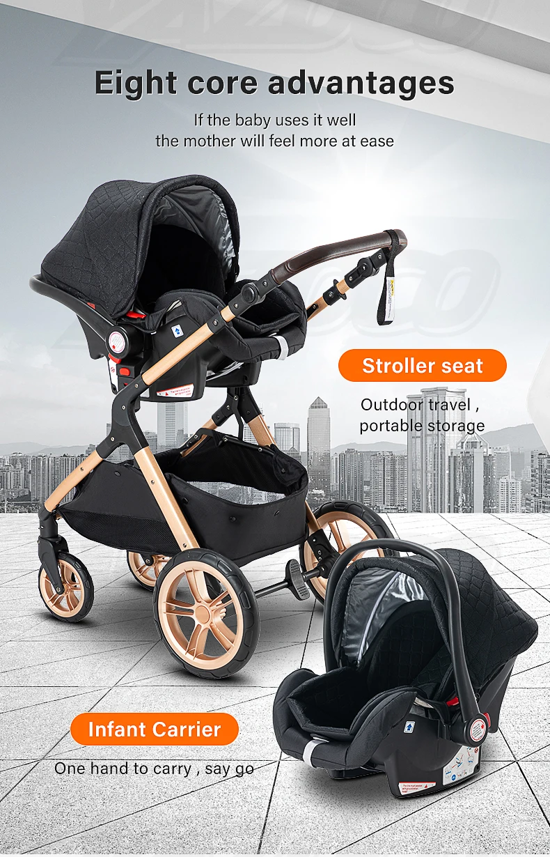Sturdy baby stroller frame