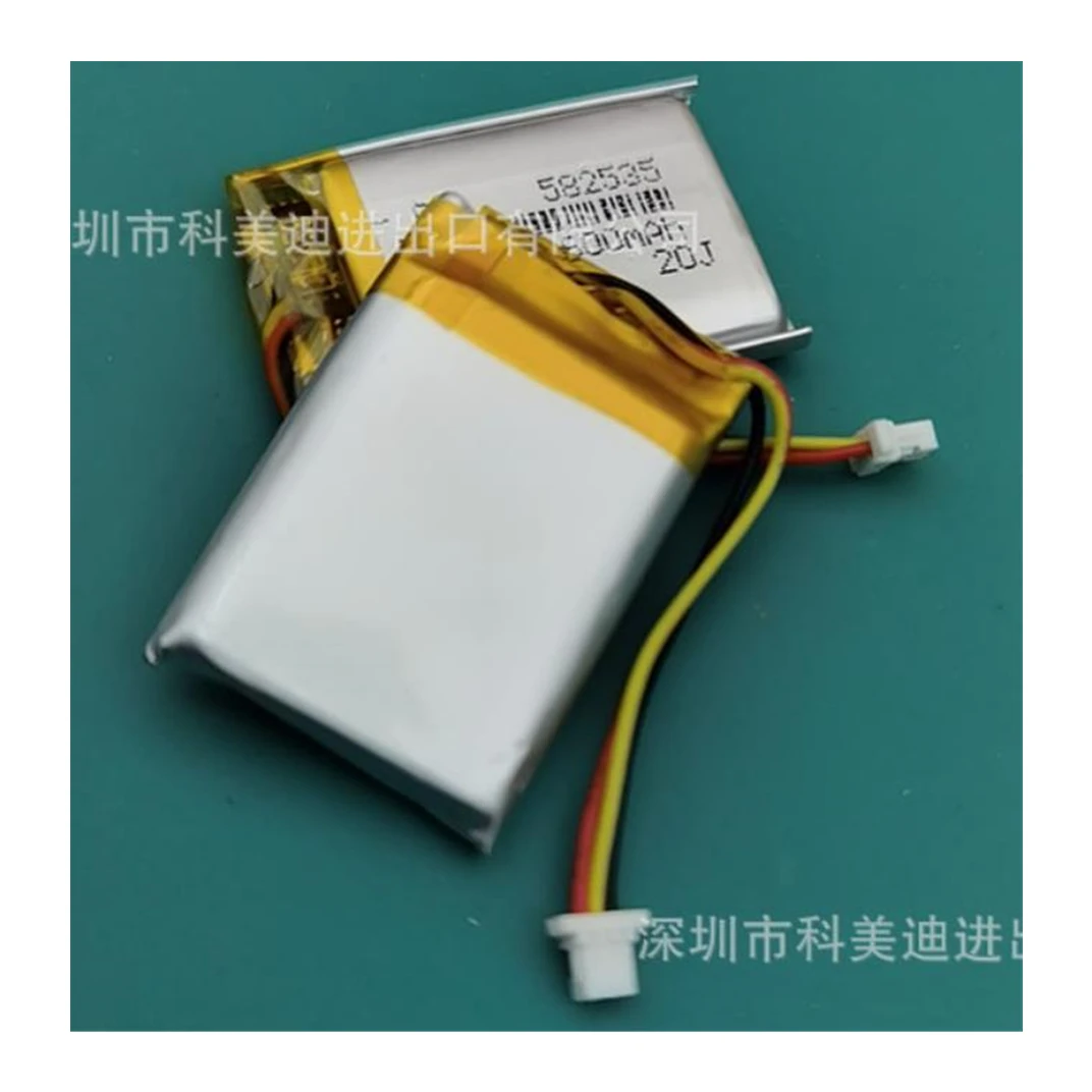 5 pcs 582535 3.7V 600mAh Lipo Polymer Lithium Rechargeable Battery JST ZH 1.5mm 3Pin Plug For MP3 GPS DVD Bluetooth Recorder