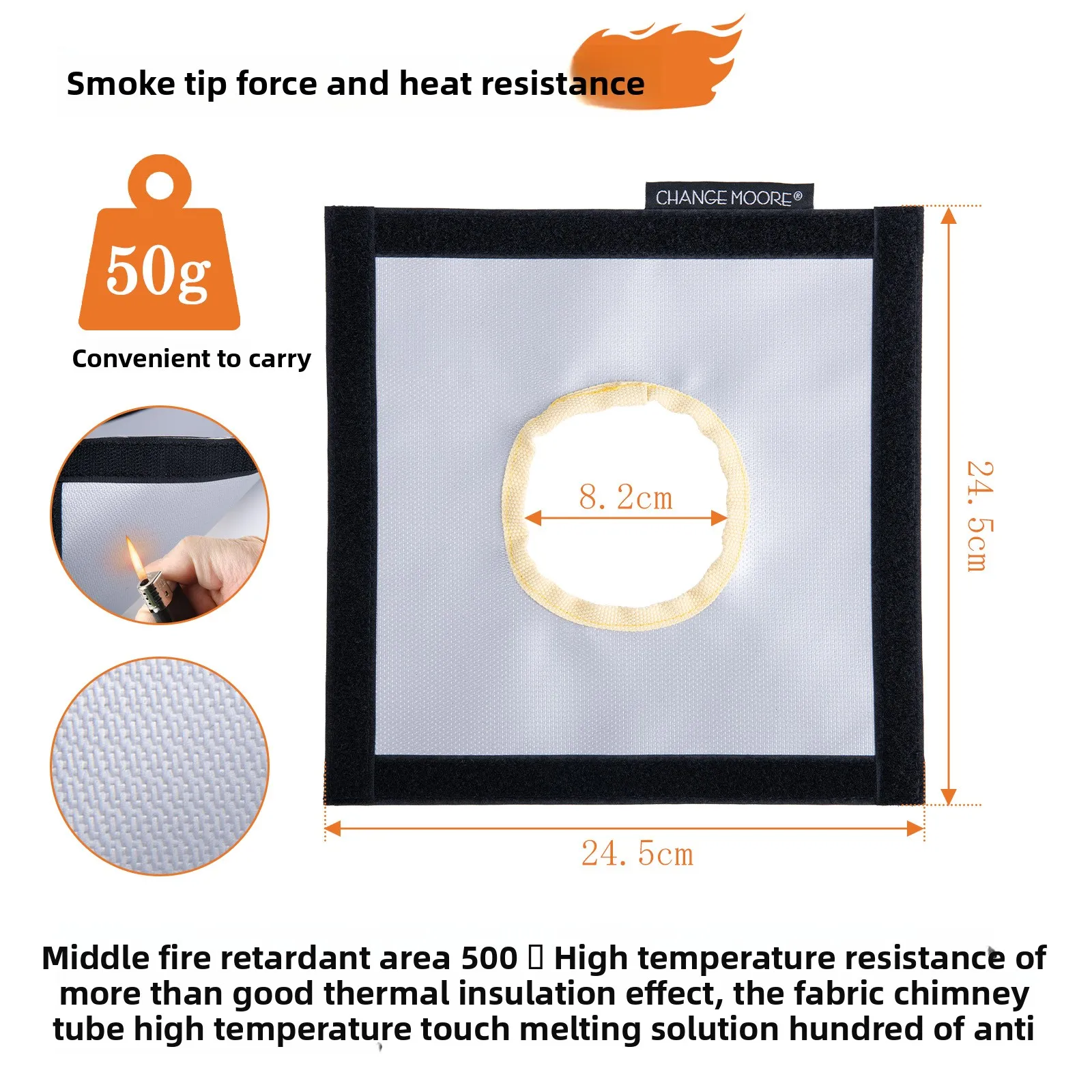 تغيير مور موقد مدخنة غطاء الأنابيب دائم المداخن حامي مكافحة السمط صافي للتدفئة موقد خيمة ساخنة موقد سخان الشتاء #6