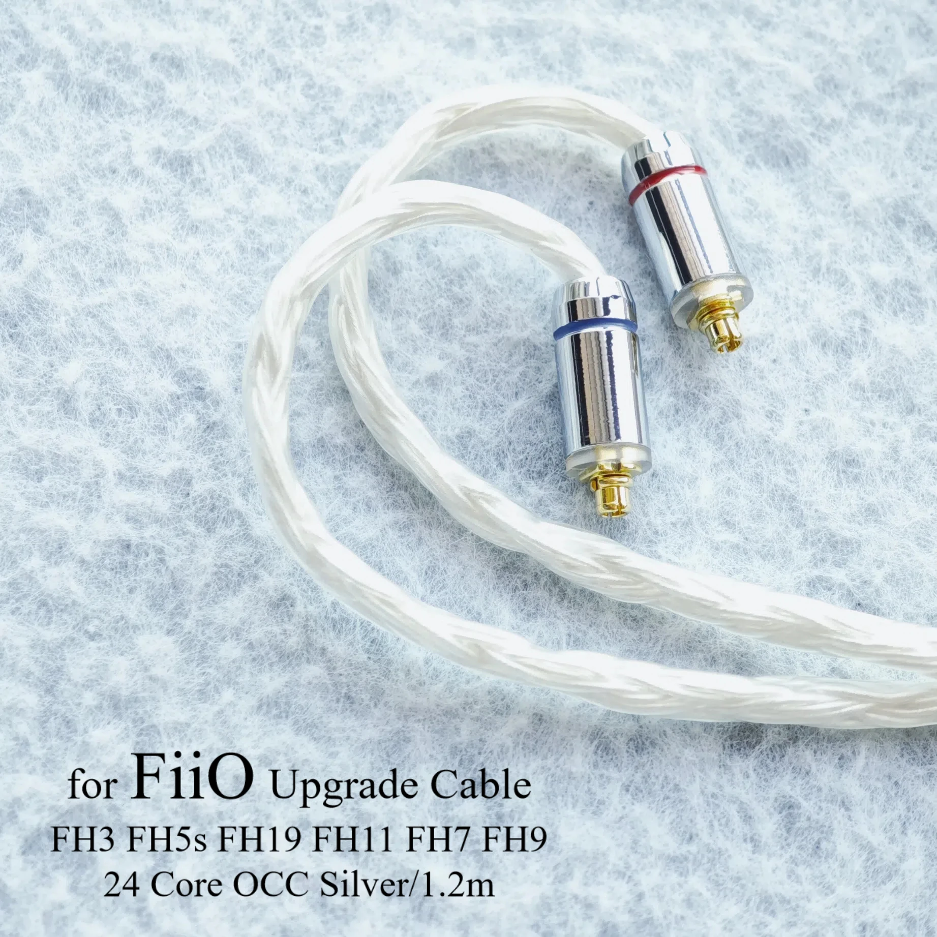 

for FiiO FH3, FH5s, FH19, FH11, FH7, FH9 Headphone 24-strand Upgrade Cable with Mic, 4.4mm Balanced, MMCX