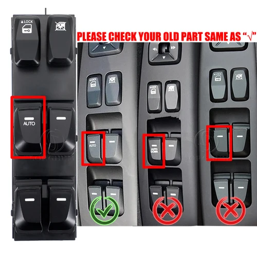 Imagen 2 del producto SORGHUM 93571-2S000 93576-2S000 LHD interruptor de ventana principal delantero izquierdo botón de pasajero para Hyundai Tucson IX35 2010 2011 2012 2015