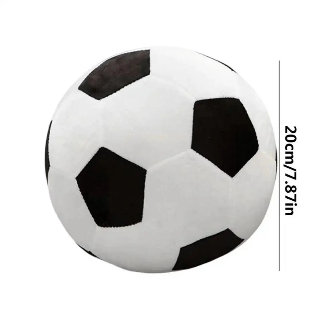 Juguete de peluche de fútbol de imitación para niños, muñeco suave de 20cm, regalo educativo para la primera infancia