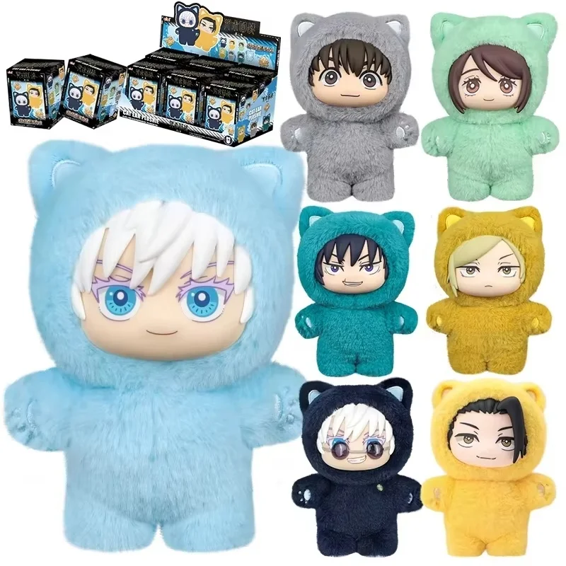 

Genuine Eaki Jujutsu Kaisen 2 Cat Ear Series Blind Box Anime Collectible Room Decoration Trendy Surprise Collectible Kawaii Gift