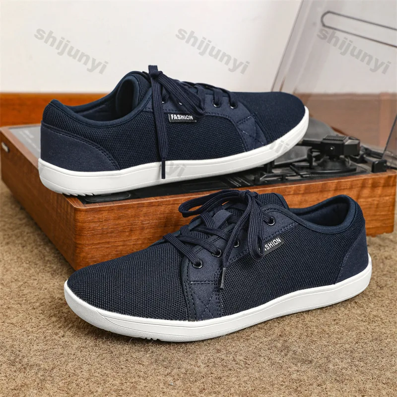 

Men Outdoor Sneakers Summer Breathable Non Slip Casual Shoes Fashion Lace Up Lightweight Comfortable Soft Sole Vulcanized Shoes