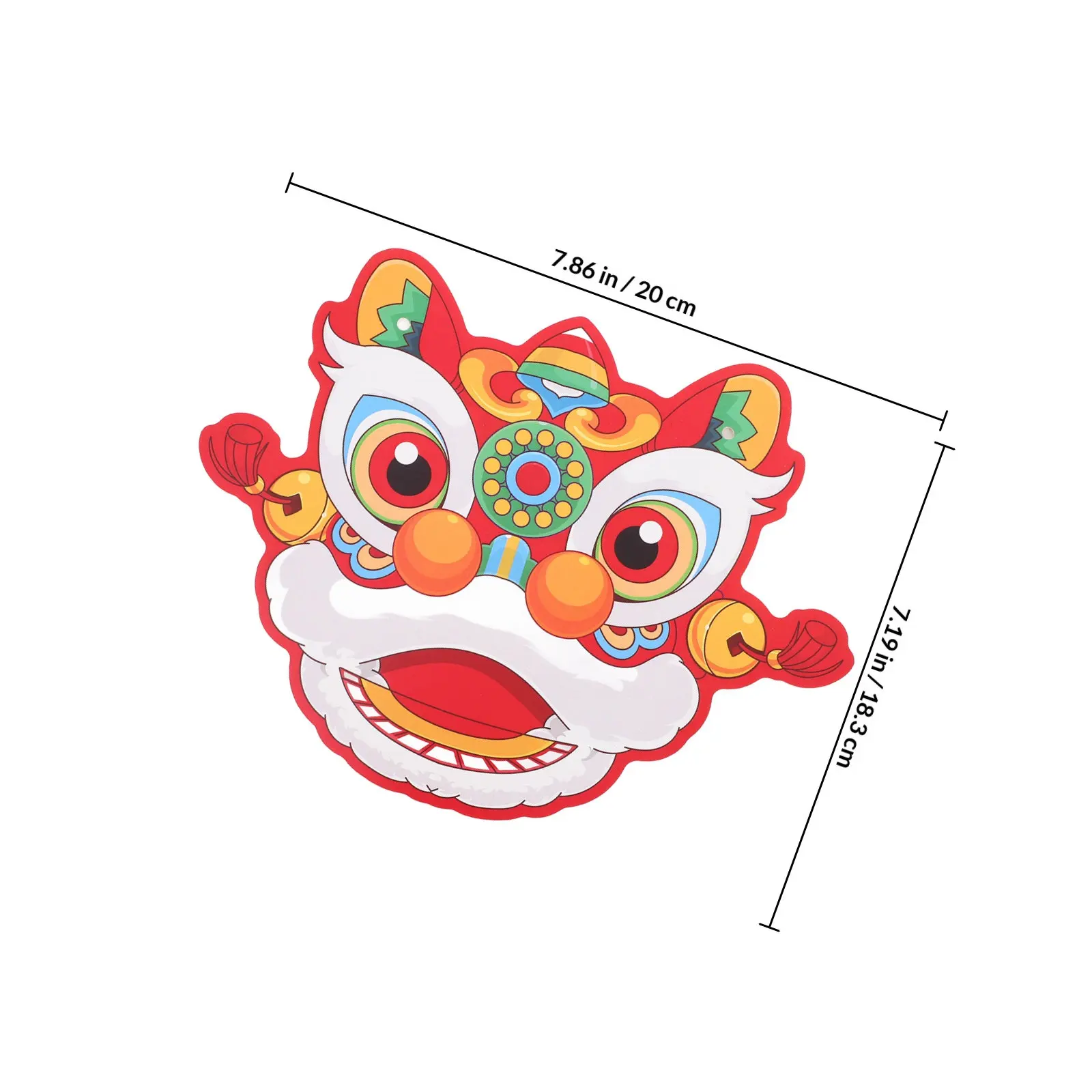 1Set Chinese New Year Pendant Banner DIY Paper Decoration High Definition Double-Sided Printing Resists Fading Party Ornament