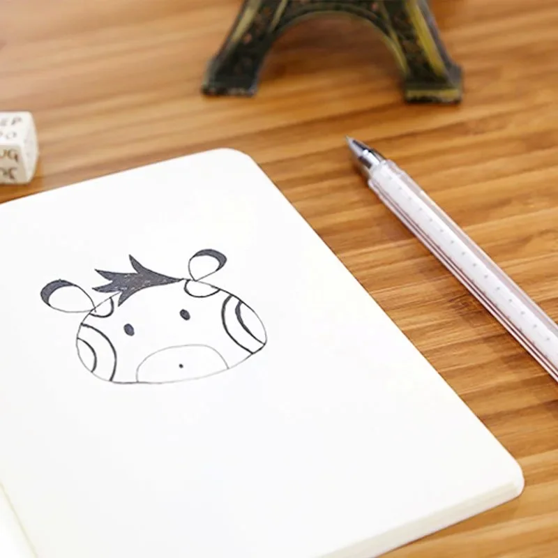 3/5 A6 ريترو دفتر ورقي فارغ مذكرات كراسة الرسم للرسم على الجدران رسم غطاء أسود 88 صفحة مكتب القرطاسية المدرسية