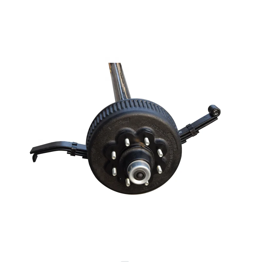 

Trailer Electric Axle Trailer 8000 LBS Electric Axle Spindle With Electric Brake Assemblies And 8 Bolts Drum Axle