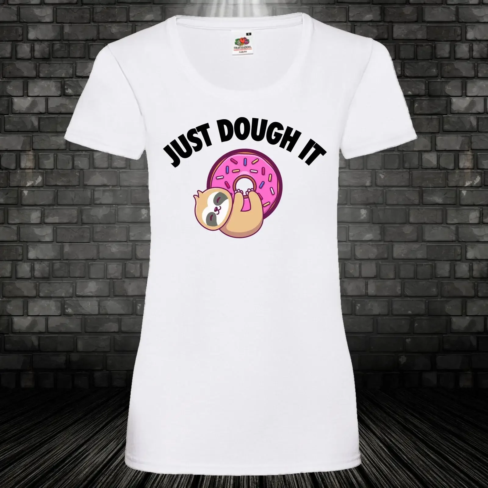 Donut T Shirt Doughnut Just Dough IT Sweet Lover Fun Party Damen XS 5X vintage Washed Stylish Slightly Unisex designer clothes
