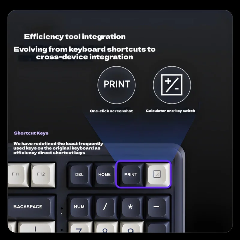 Ausdom H98 Mechanical Keyboard Wireless Three-Mode Customizable E-Sports Games Office PC Ergonomics Gasket DSP RGB Gift Hot Swap