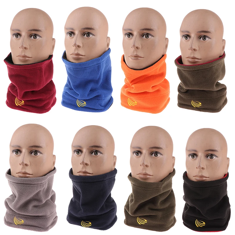 Winter Outdoor Sports Scarves Fleece Neck Gaiter Ski Tube Scarf Half Face Cover For Men Women Cold-proof Collar Neckerchief