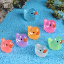 Yellow Duck Ornament Miniature Figures Tiny Duck Resin Handicraft Micro Landscape Decoration