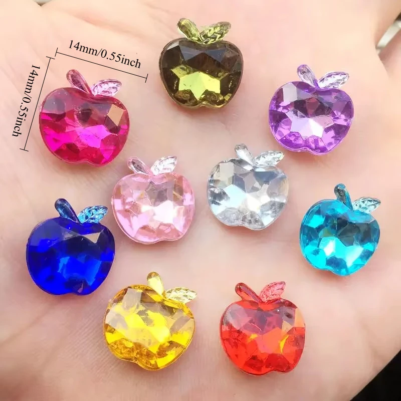 Shiny 30pcs 14mm Acryl Rhinestone Flatback Cabochon Art Supply DIY Scrapbooking Wedding craft -HA76