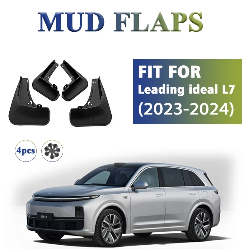 

2023 2024 2025 FOR Leading ideal L7 Mudflaps Fender Mud Flap Guards Splash Mudguard Car Accessories Front Rear 4pcs