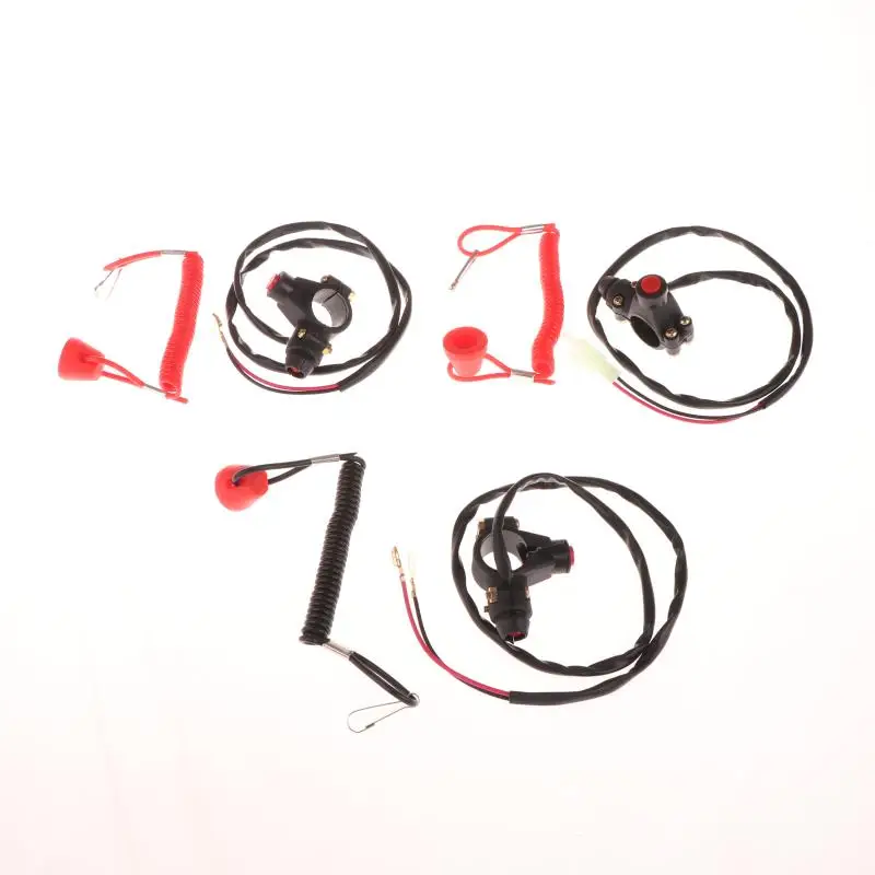 

Motorcycle Emergency Kill Stop Switch For ATV Mini Dirt Bike ATV Quad Moto With Safety Tether Lanyard