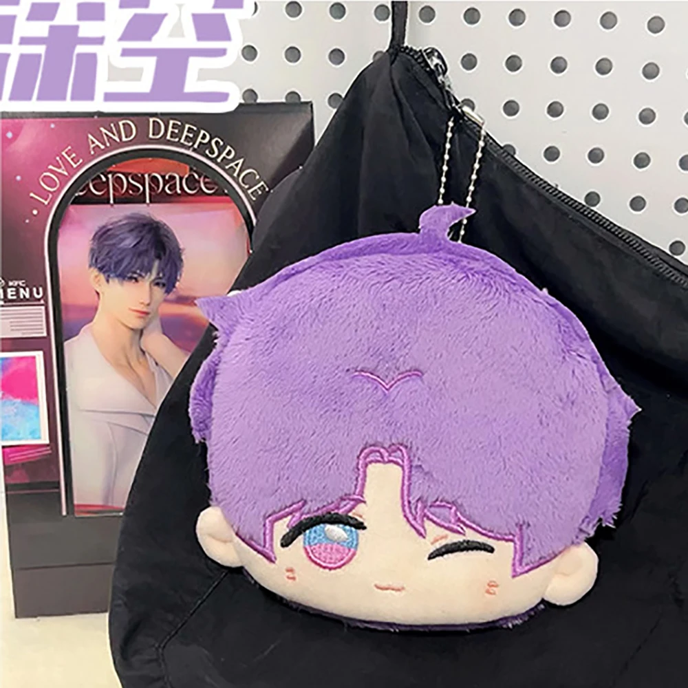 Love And Deepspace Münzgeldbörse, 12 cm, Plüsch-Schlüsselanhänger, Kartentasche, Peripherie, niedlicher Taschenanhänger, Handtaschendekoration, Sammlung für Erwachsene, Geschenke