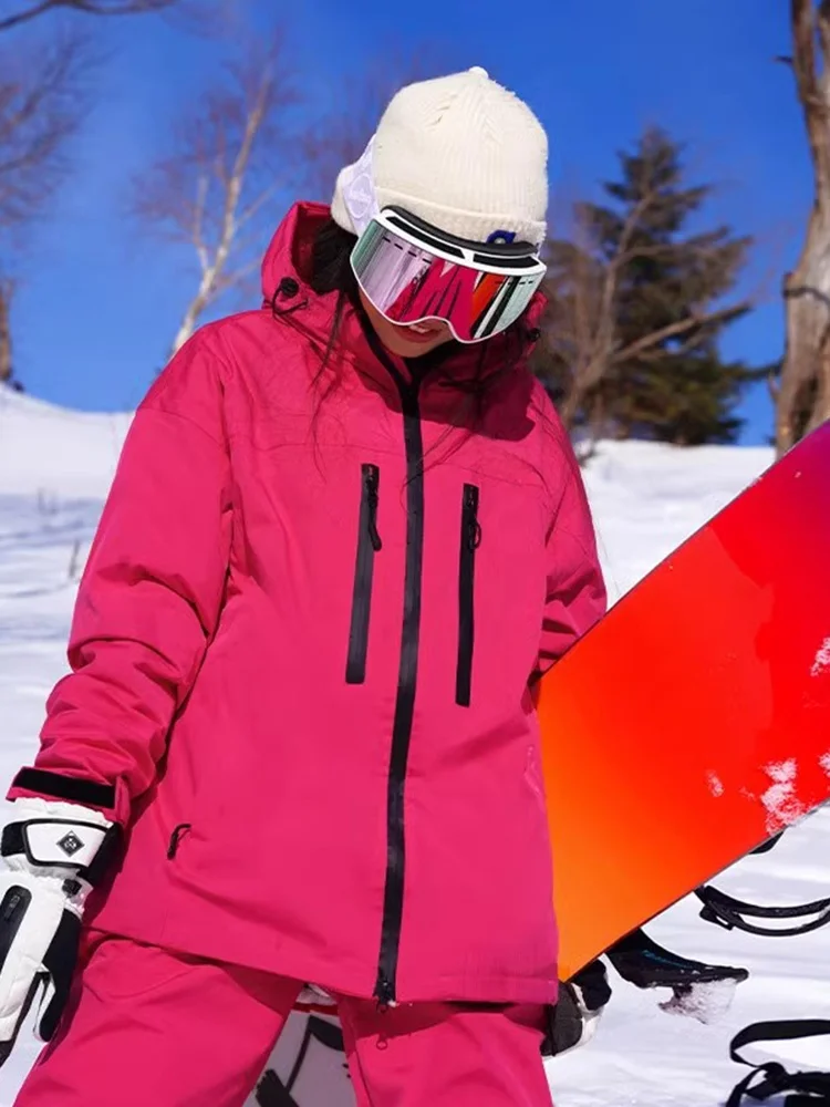 

ex Snowsports Jaet Outdoor Extreme Sports Windbreaker Men's Sle Thiened Winter Coat Zipper Closure Hooded Jaet