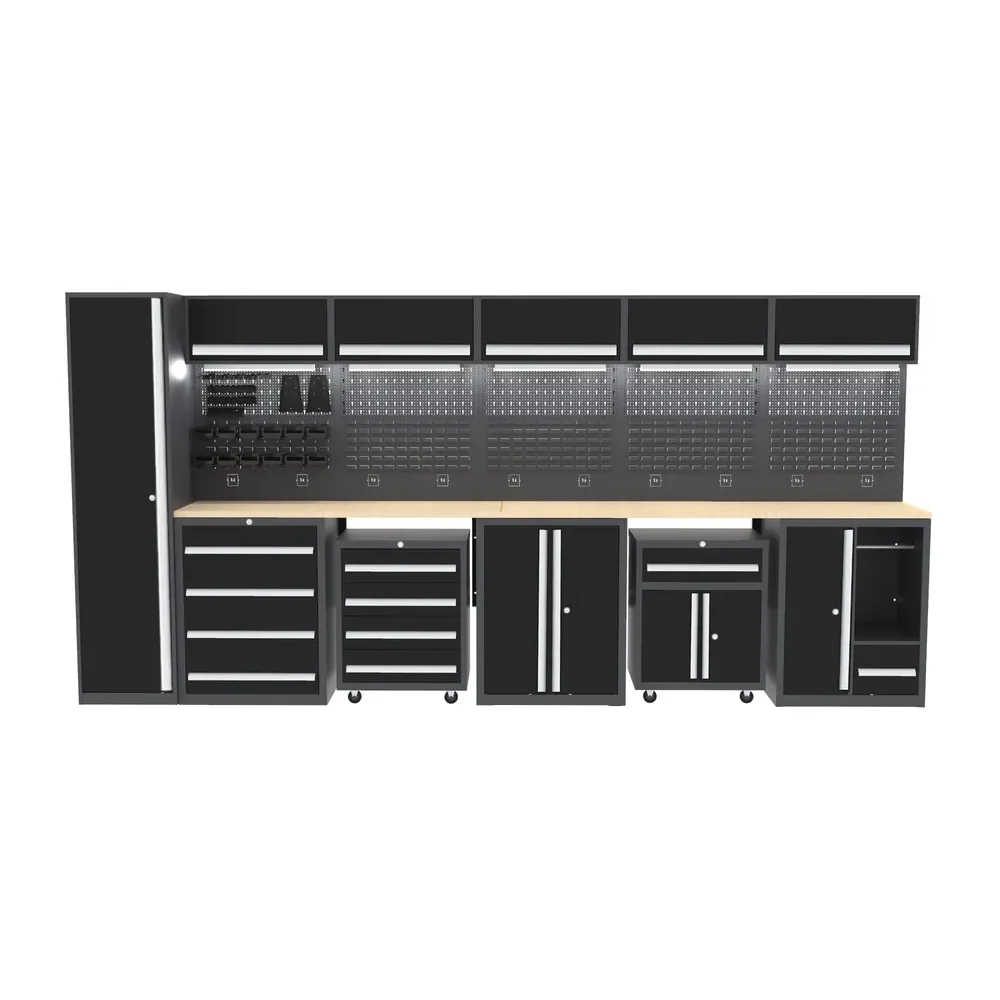 Garage Workstation Modular Tool Box Workbench Workshop Metal Garage Cabinet Steel Workbench Heavy Duty Storage Garage