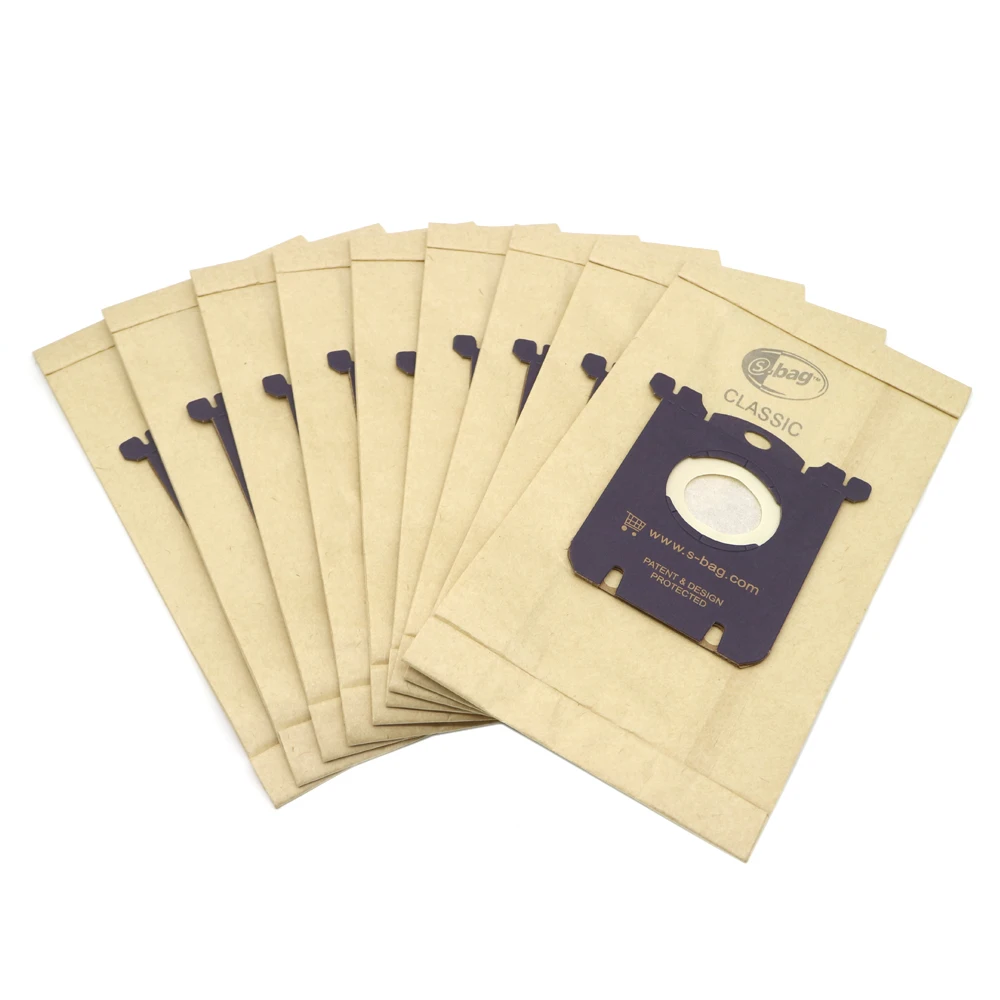 10ชิ้น/ล็อตฝุ่นสำหรับ Electrolux E201B สำหรับ Philips FC8021ฝุ่น S-กระเป๋า GR201 AEG กระเป๋า S-กระเป๋า FC9000 FC9049 HR8500 HR8350 FC9150