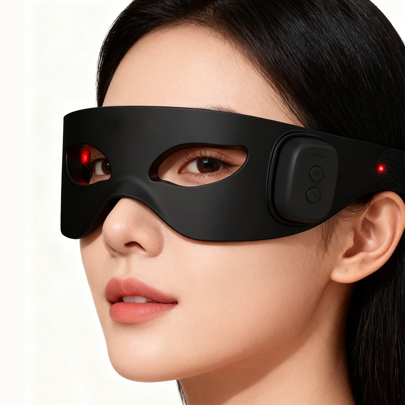 Red Light Therapy EMS Microcurrent Eye Massager Waterproof USB Rechargeable Anti-Puffiness Wrinkle Eye Care Device