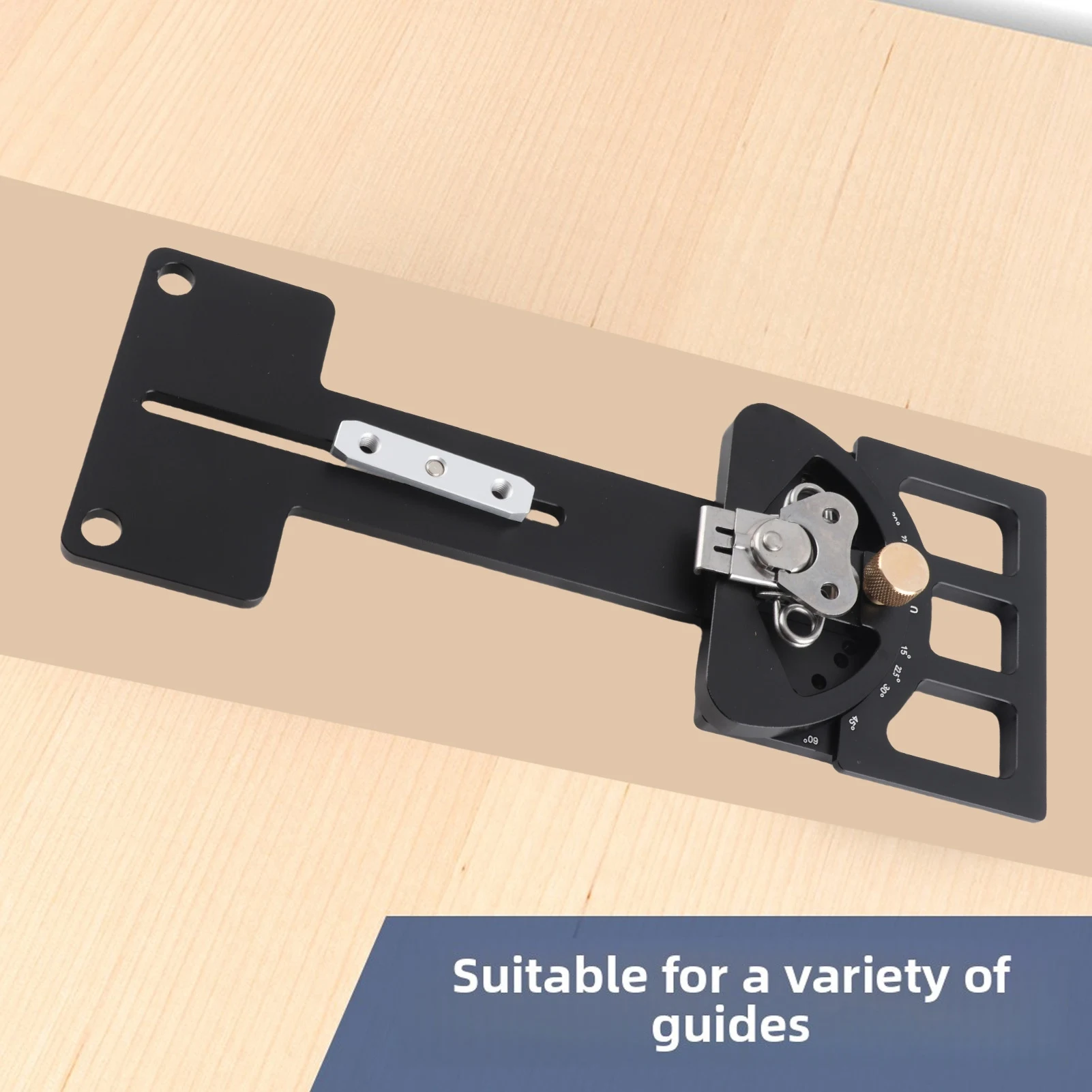 

Трековая пила: Прочная, регулируемая по углу, практичная, из алюминиевого сплава, с 11 отверстиями для стопоров, направляющая для мастерской