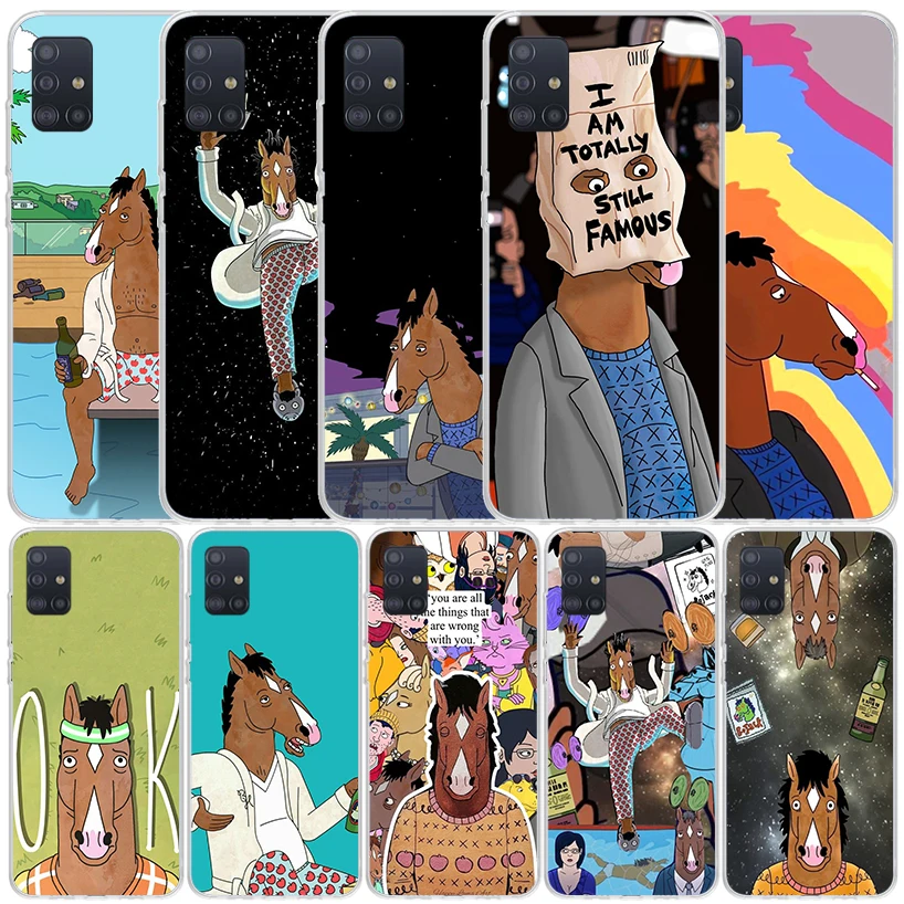 Cartoon B-BoJack Horsemans Silicon Call Phone Case For Samsung Galaxy A51 A50S A71 A70 A41 A40 A31 A30 A21S A20E A10 A6 A7 A8 A9