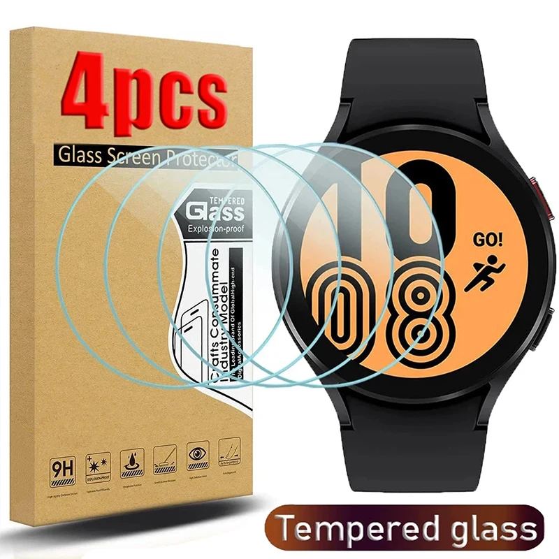 1-4pcs 9H Tempered Glass for Samsung Galaxy Watch 5 4 40/44mm Classic 42/46mm Watch 5 Pro Anti Scrach Film HD Screen Protectors