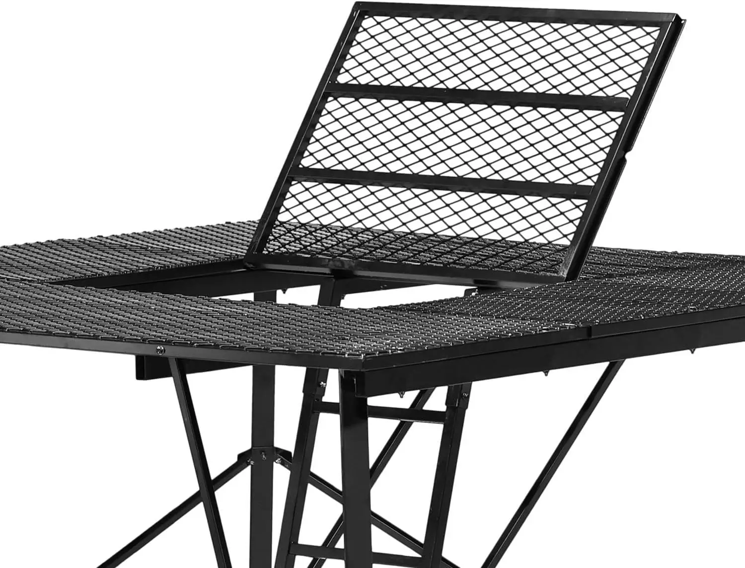 منصة أعمى أرضية 65 بوصة طول × 65 بوصة عرض × 5 بوصة ارتفاع - منصة عالمية لباب الصيد في الهواء الطلق من الفولاذ المطلي بالمسحوق