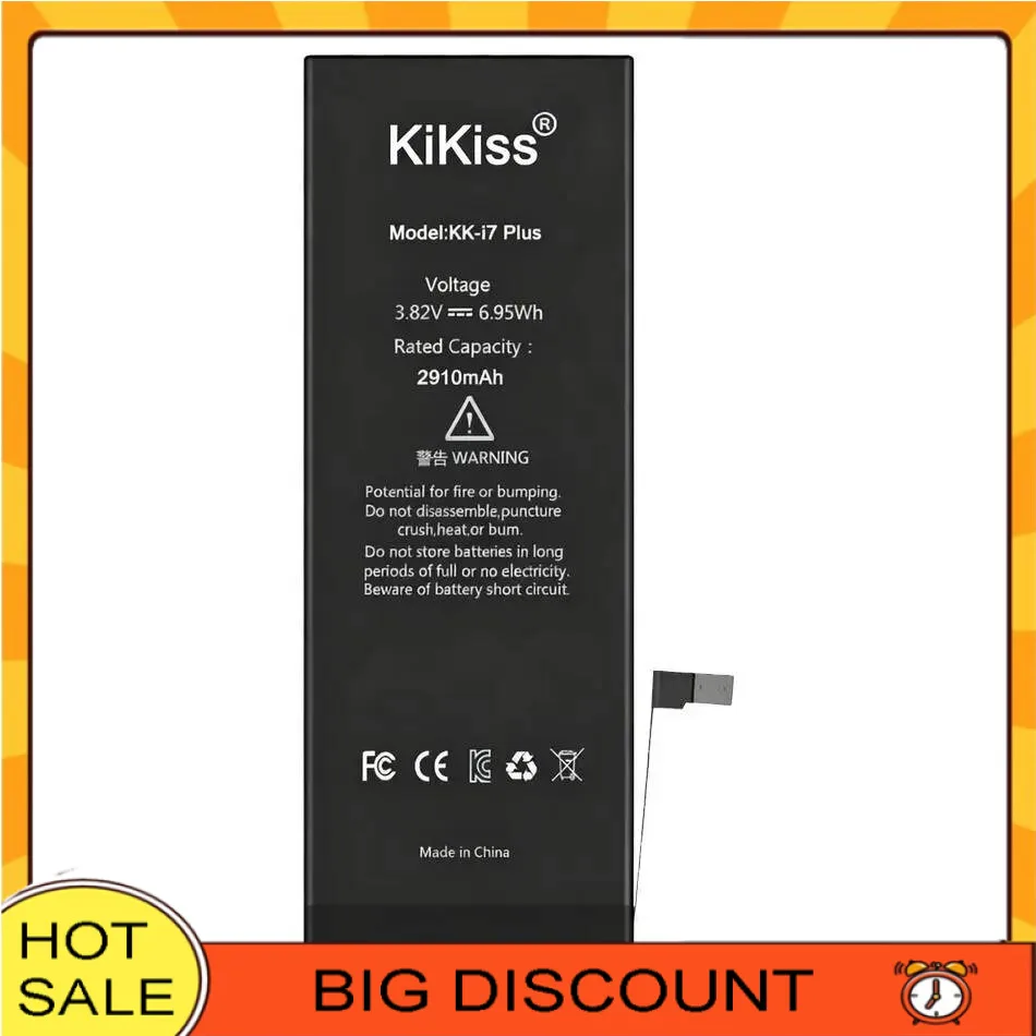 

2910Mah Mobile Phone Battery For Apple Iphone 7 Plus Reliable Power Supply