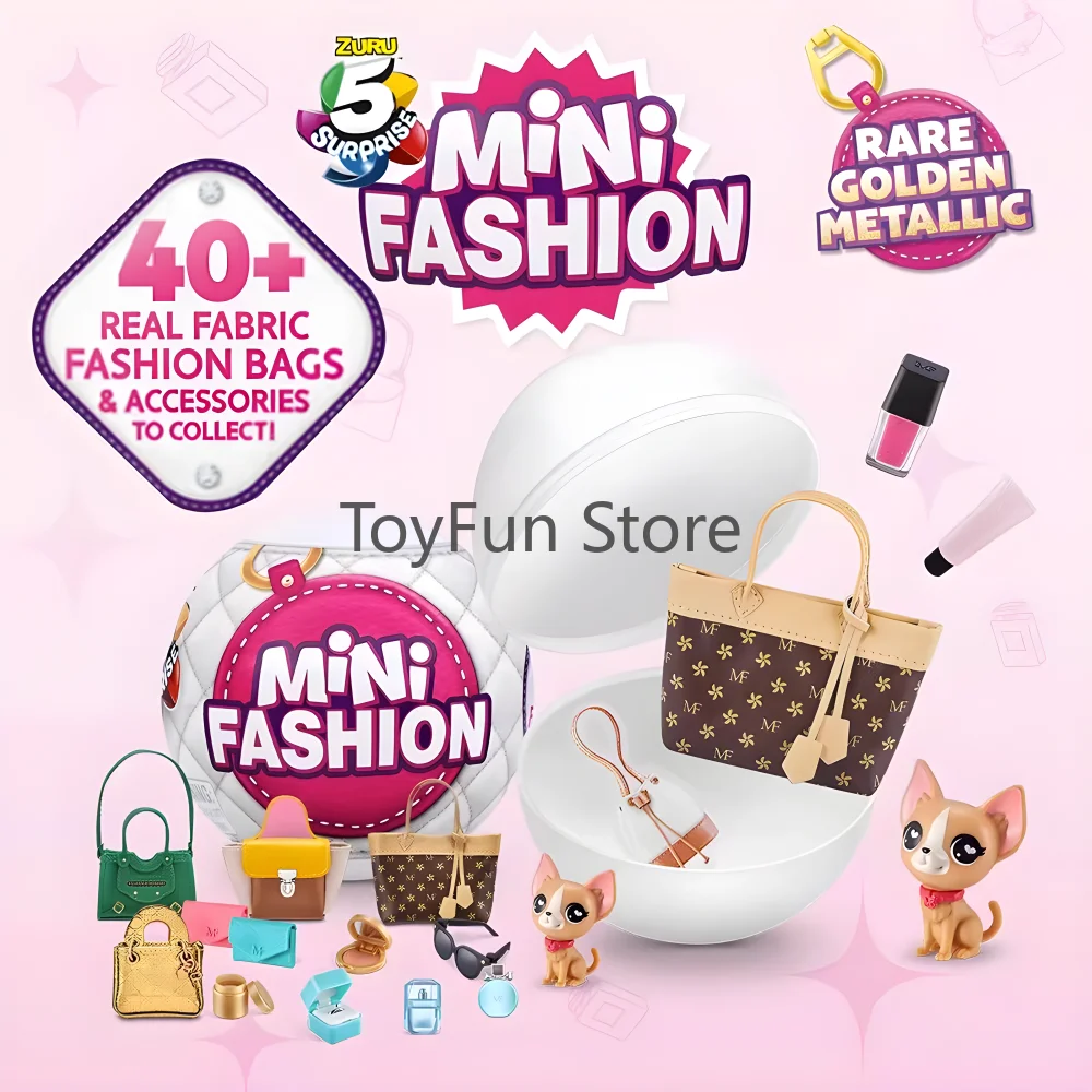 

Original Zuru Mini Brands 5 Surprise Toys Miniature Toy Mini Bags Luxury Brand Mystery Blind Box Fashion Bag Shoe Ball Toys Gift