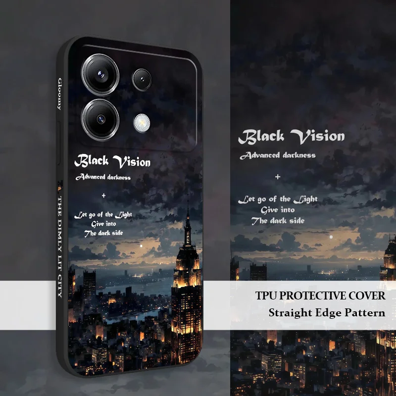 

City Night View Phone Case For Xiaomi Poco F7 X7 X6 F6 M6 M5 M5S F5 X5 F4 X4 M4 F3 M3 X3 Pro GT Silicone Cover
