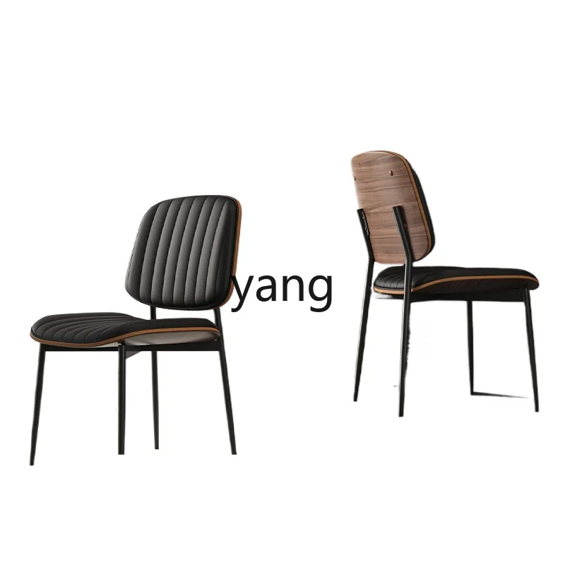 Yjq modern Italian dining chair home simple Nordic restaurant backrest eating stool