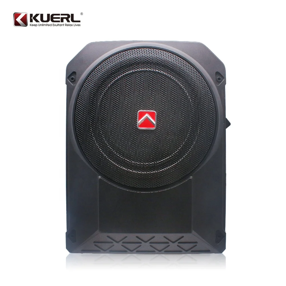 RMS power 200W 10 Inch max 800W Under Seat Auto Audio Subwoofer Modified 12V Big Power Amplifier Slim Car speaker Subwoofer