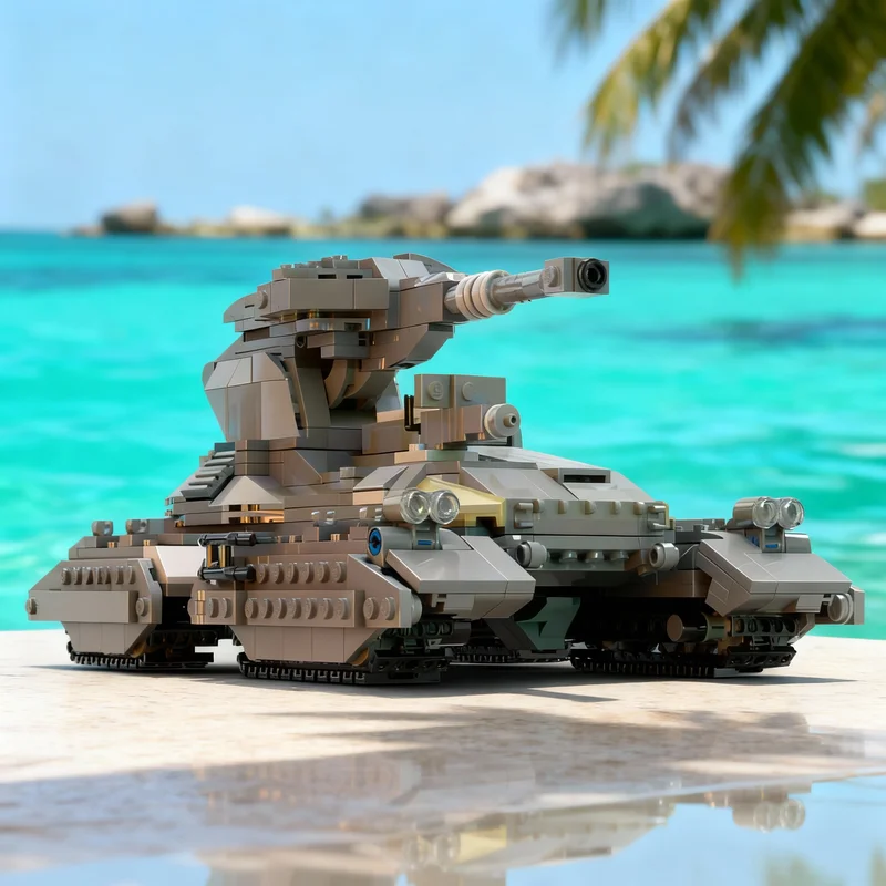 

870pcs MOC M808C Scorpion Main Battle Tank Halo Space Model Building Blocks Toy Gift Creative Display Collectible Desk Premium